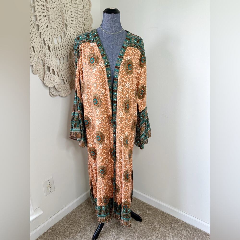 NEW Talisman Boho Long Duster Kimono One Size XS-Large
